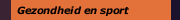 Gezondheid en sport